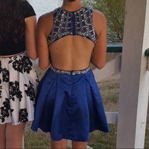 Blue Homecoming Dress